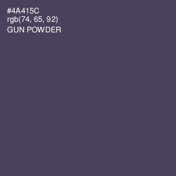 #4A415C - Gun Powder Color Image