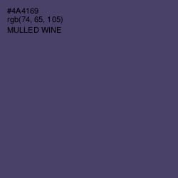 #4A4169 - Mulled Wine Color Image