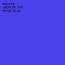 #4A41EA - Royal Blue Color Image