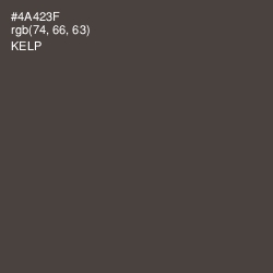 #4A423F - Kelp Color Image