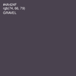 #4A424F - Gravel Color Image