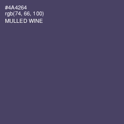 #4A4264 - Mulled Wine Color Image