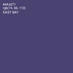 #4A4271 - East Bay Color Image