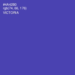 #4A42B0 - Victoria Color Image