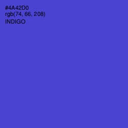 #4A42D0 - Indigo Color Image