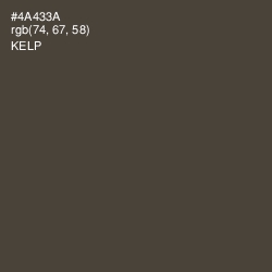 #4A433A - Kelp Color Image
