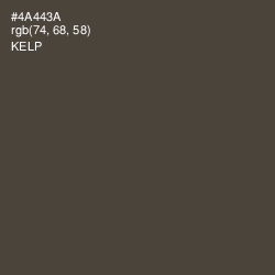 #4A443A - Kelp Color Image