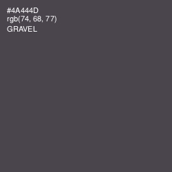 #4A444D - Gravel Color Image