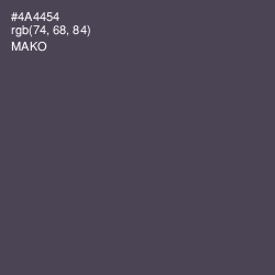#4A4454 - Mako Color Image