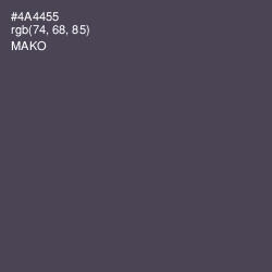 #4A4455 - Mako Color Image