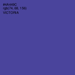 #4A449C - Victoria Color Image