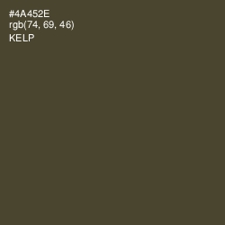 #4A452E - Kelp Color Image