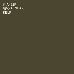 #4A462F - Kelp Color Image