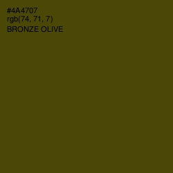 #4A4707 - Bronze Olive Color Image