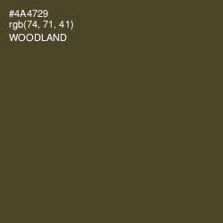 #4A4729 - Woodland Color Image