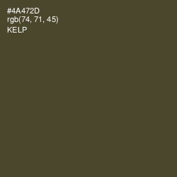 #4A472D - Kelp Color Image