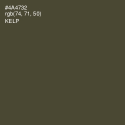 #4A4732 - Kelp Color Image