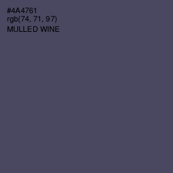 #4A4761 - Mulled Wine Color Image