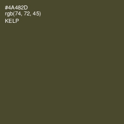 #4A482D - Kelp Color Image