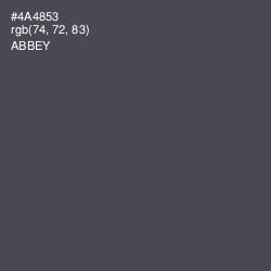 #4A4853 - Abbey Color Image