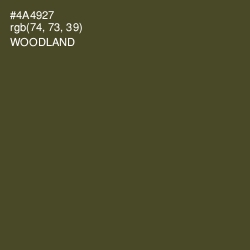 #4A4927 - Woodland Color Image