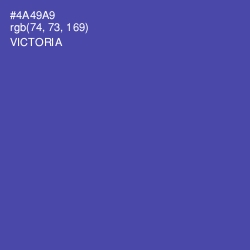 #4A49A9 - Victoria Color Image