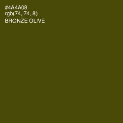 #4A4A08 - Bronze Olive Color Image