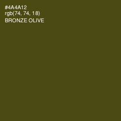 #4A4A12 - Bronze Olive Color Image