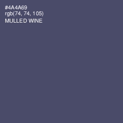 #4A4A69 - Mulled Wine Color Image