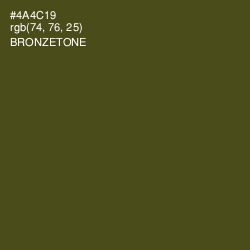 #4A4C19 - Bronzetone Color Image