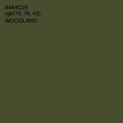 #4A4C2E - Woodland Color Image