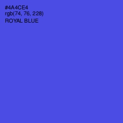 #4A4CE4 - Royal Blue Color Image