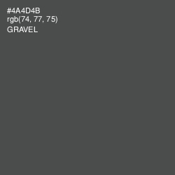 #4A4D4B - Gravel Color Image