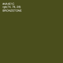 #4A4E1C - Bronzetone Color Image