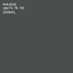 #4A4E4E - Gravel Color Image
