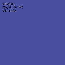 #4A4E9E - Victoria Color Image