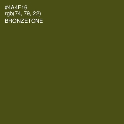 #4A4F16 - Bronzetone Color Image