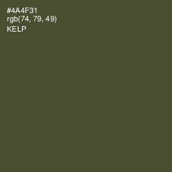 #4A4F31 - Kelp Color Image