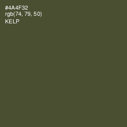 #4A4F32 - Kelp Color Image