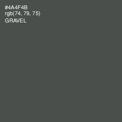 #4A4F4B - Gravel Color Image