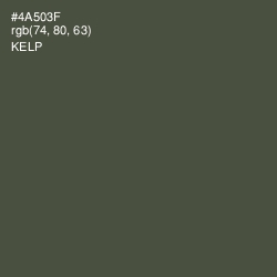 #4A503F - Kelp Color Image