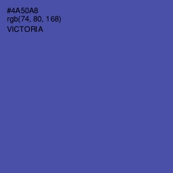 #4A50A8 - Victoria Color Image