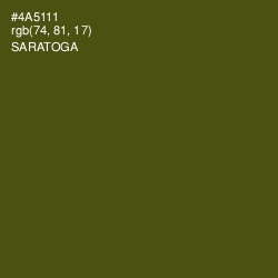 #4A5111 - Saratoga Color Image