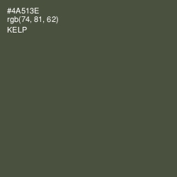 #4A513E - Kelp Color Image