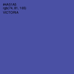 #4A51A5 - Victoria Color Image