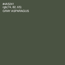 #4A5241 - Gray Asparagus Color Image