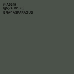 #4A5249 - Gray Asparagus Color Image