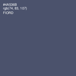 #4A536B - Fiord Color Image