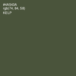 #4A543A - Kelp Color Image
