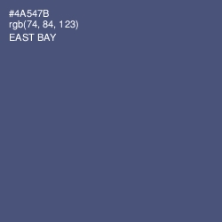 #4A547B - East Bay Color Image